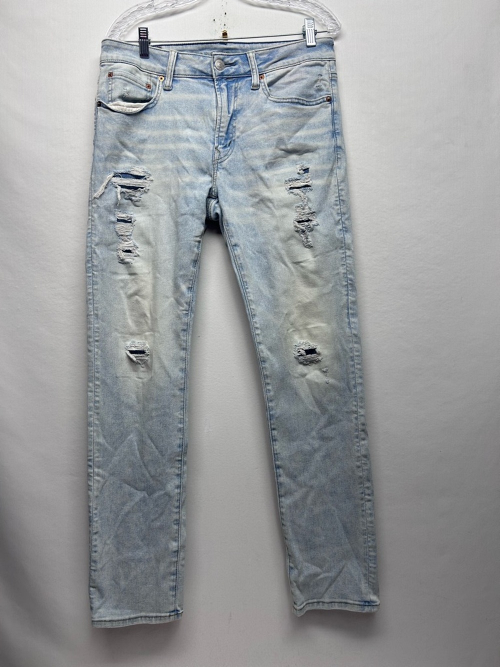 American Eagle Outfitters Light Wash Distressed Men's Jeans 32X32